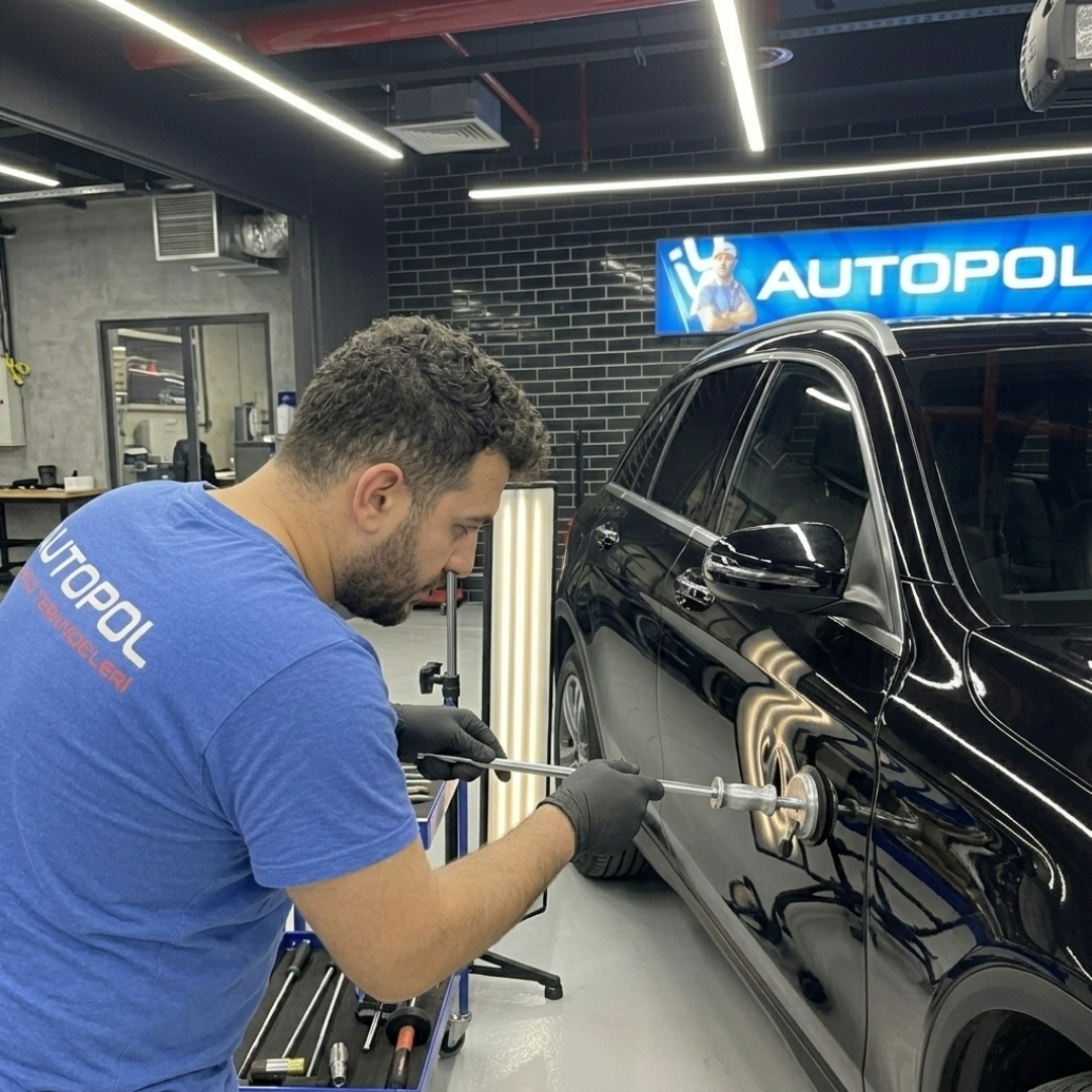 Boyasız göçük düzeltme (PDR) uygulaması